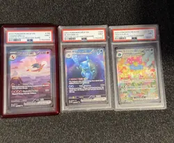 151 - PSA 9 Sequential Set Charizard Venusaur Blastoise ex SAR Pokemon Card 151 - Image 1