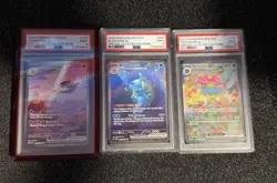 151 - PSA 9 Sequential Set Charizard Venusaur Blastoise ex SAR Pokemon Card 151 - Image 2