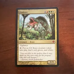 Wizards Godsire Mythic Creature Beast Shards of Alara Red Green White - Image 1