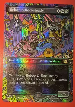 MTG, BEBOB & ROCKSTEADY, 0204, NM, TMT, BORDERLESS, FOIL FINISH - Image 1