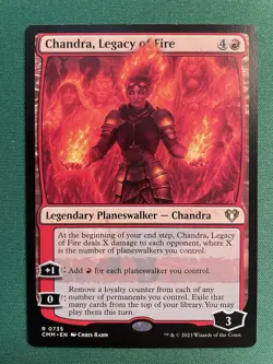 2023 - MTG Chandra, Legacy of Fire - Commander Masters 0735 NM Rare - Image 1