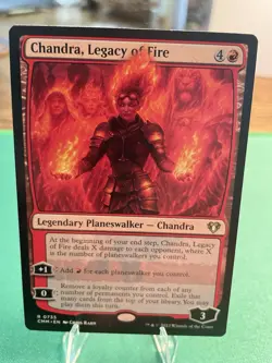 2023 - MTG Chandra, Legacy of Fire - Commander Masters 0735 NM Rare - Image 3