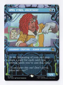 April O'Neil, Hacktivist Showcase Foil 0227 MTG Teenage Mutant Ninja Turtles TMT - Image 1