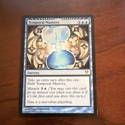 Wizards Temporal Mastery Mythic Sorcery Avacyn Restored Blue Regular 2012 MTG - Image 1