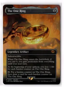 The One Ring (Borderless) (LTR Bundle) 451 The Lord of the Rings Promo Foil NM - Image 1