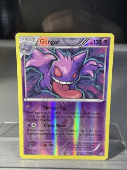Pokemon TCG XY Generations Gengar Reverse Holo Rare Card 35/83 MP Cond. - Image 2