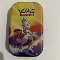 EMPTY Kanto Power Mewtwo Mini Tin , Great Condition, Pokemon TCG - Image 1