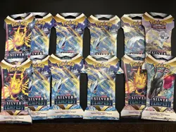 Lot of 12 Pokemon Silver Tempest Sealed Sleeved Booster Packs - Random Pack Arts - Image 1