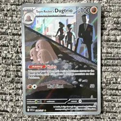 Pokemon Team Rocket's Dugtrio ASC EN Holo Rare Stage 1 239/217 100 HP Card - Image 1