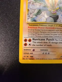 Giovanni's Machamp Holo Rare Unlimited Gym Challenge 6/132 Pokemon English MP - Image 4