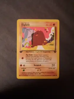 Pokemon Card TCG Diglett 52/82 1st Edition WOTC: 1 Team Rocket Regular Common - Image 4