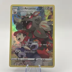 Pokemon TCG Hisuian Arcanine TG08/TG30 Lost Origin: Trainer Gallery Ultra Rare - Image 1