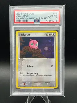 2004 Pokemon Hidden Legends EX Reverse Holo Jigglypuff #63 PSA 10 Gem Mint - Image 1
