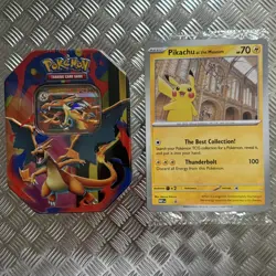 Pokemon - TCG Mega Charizard EX Tin Brand New & Sealed + Pikachu Promo Card - Image 1