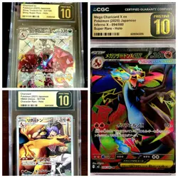 Graded Pokemon Lot CGC 10 Pristine Charizards - Image 1