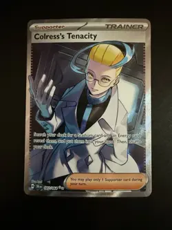 Pokemon TCG Colress's Tenacity #087/064 Full Art Holo Trainer Shrouded Fable - Image 1