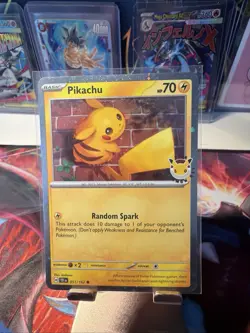 Pikachu *2 SWIRL* #051/162 [COSMOS] 2026 Pokemon Day 30th Anniversary Pokemon NM - Image 1