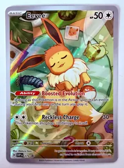 2025 Pokemon Scarlet & Violet White Flare Eevee Holo #173/162 - Image 1