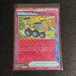 Pokemon TCG Trainer Precious Trolley 185/191 Ace Spec Holo Sv08: Surging Sparks - Image 1