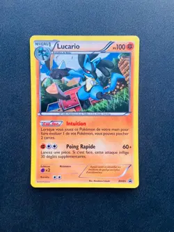 Carte Pokemon Lucario BW85 HOLO PROMO N&B Noir Et Blanc FRENCH FR NM - Image 1
