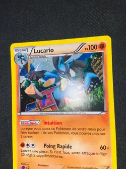 Carte Pokemon Lucario BW85 HOLO PROMO N&B Noir Et Blanc FRENCH FR NM - Image 3