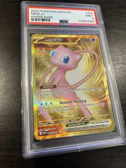 2023 POKEMON MEW EN-151 HYPER RARE #205 MEW EX PSA 9 MINT - Image 2