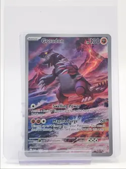 GROUDON 2023 POKEMON PARADOX RIFT ILLUSTRATION RARE 199/182 Q6482 - Image 1