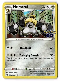 Melmetal 046/078 Pokemon GO Holo LP - Image 1