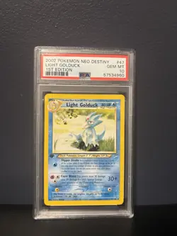 Pokemon 2002 1st Edition Neo Destiny Light Golduck 47/105 PSA GEM MINT 10 - Image 1