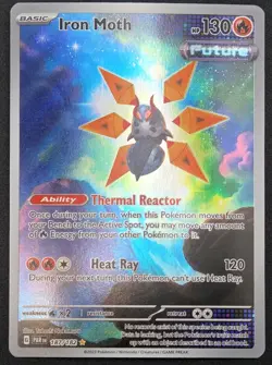 NM+ Iron Moth # 187/182 Paradox Rift Illustration Rare - Pokemon TCG - Image 2