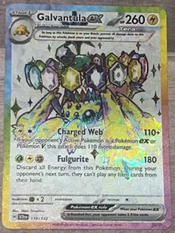 Galvantula EX 159/142 Stellar Crown Tera Full Art Rare Pokemon TCG NM/M - Image 1