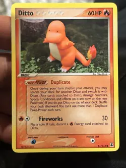 Ditto (Charmander) - 61/113 Delta Species Common Pokemon - LP - Image 1