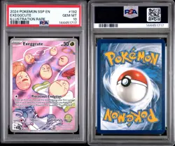 Pokemon Exeggcute Surging Sparks #192/191 Illustration Rare – PSA 10 Gem Mint - Image 3