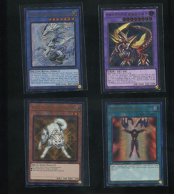LOT OF 4 ULTIMATE FOIL RARE YUGIOH MIND CONTROL BRAVE EYES KOREAN SAURAVIS RYKO - Image 1