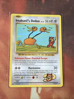 Pokemon ImakuniU's Doduo, SECRET RARE, 112/108, EVOLUTIONS Card - Image 1