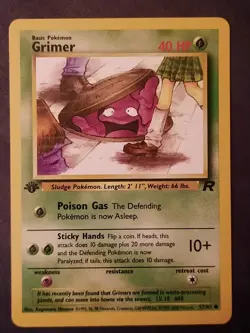 Pokemon Card First Edition Team Rocket Grimer - Image 1