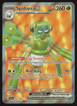 SV01: Scarlet & Violet Base Set Spidops ex #223/198 Pokemon Card - Image 1