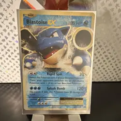 Pokemon TCG Blastoise EX 21/108 Evolutions Ultra Rare Holo 180 HP Basic Card - Image 1