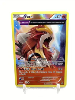 FULL ART Entei REVERSE HOLO Rare 15/98 XY Ancient Origins Pokemon Card - LP - Image 1