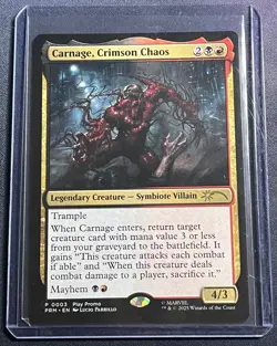 MTG Carnage, Crimson Chaos 0003 Marvel Spider-Man Promo Magic the Gathering Card - Image 1