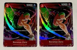 2023 One Piece Roronoa Zoro Gift Collection (Alt Art) ST01-013 Promo (2x) Cards - Image 1