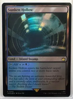 Sunken Hollow, Magic Gathering, MTG, Doctor Who (312) FOIL - Image 1