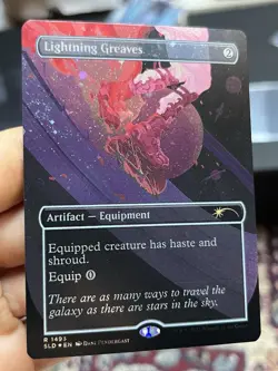 Lightning Greaves • Galaxy Foil NM / Unplayed Secret Lair 1493 • Mtg (2222) - Image 3