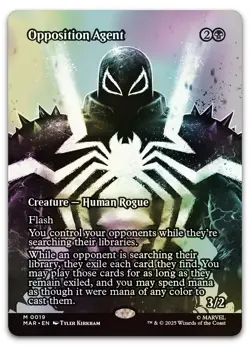 Opposition Agent (Borderless) #19 (Foil) (NM) MAR Magic MTG - Image 1