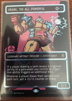 x1 Krang, the All-Powerful - Surge Foil - Borderless R MTG Commander: Teenage Mu - Image 1