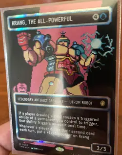x1 Krang, the All-Powerful - Surge Foil - Borderless R MTG Commander: Teenage Mu - Image 3