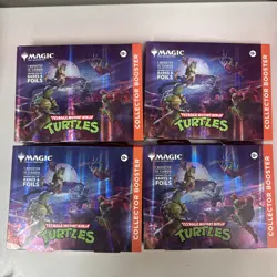 X4 Magic The Gathering Teenage Mutant Ninja Turtles Collector Boosters!!!! - Image 1