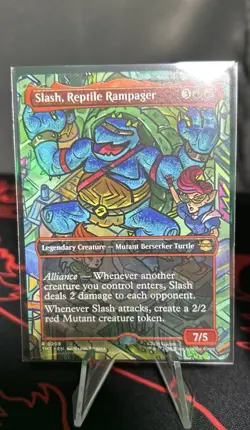 Slash, Reptile Rampager - Borderless Teenage Mutant Ninja Turtles MTG 208 - Image 1