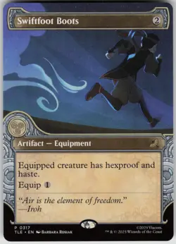MTG Swiftfoot Boots (Showcase) Normal NM Avatar The Last Airbender Eternal Magic - Image 1