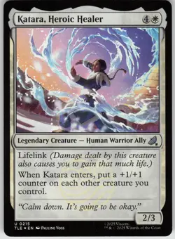 MTG Katara Heroic Healer Foil NM Avatar: The Last Airbender: Magic 215 - Image 1